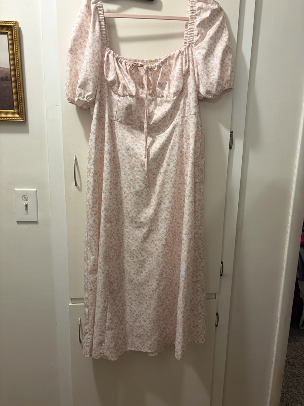 Cider Blush Floral Smocked Maxi Dress
